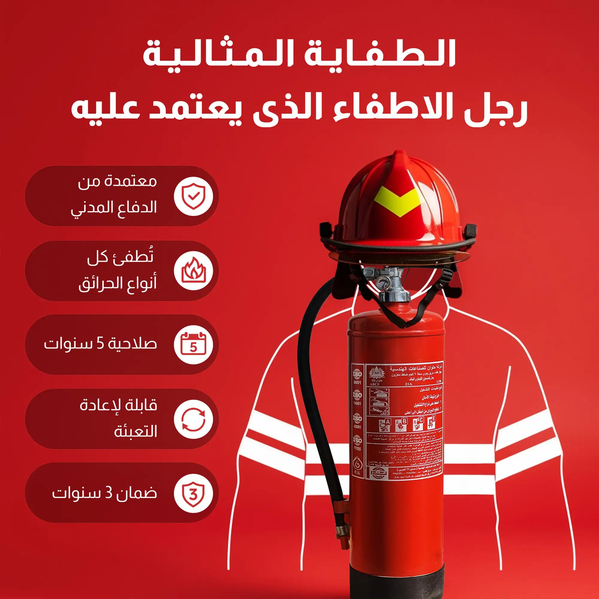 Dry Chemical Powder Fire Extinguisher -1 kg (Bavaria Brand) - Image 4